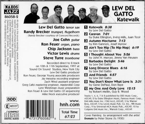 Lew Del Gatto - Katewalk (CD, Album) (Very Good Plus (VG+)) - Image 2