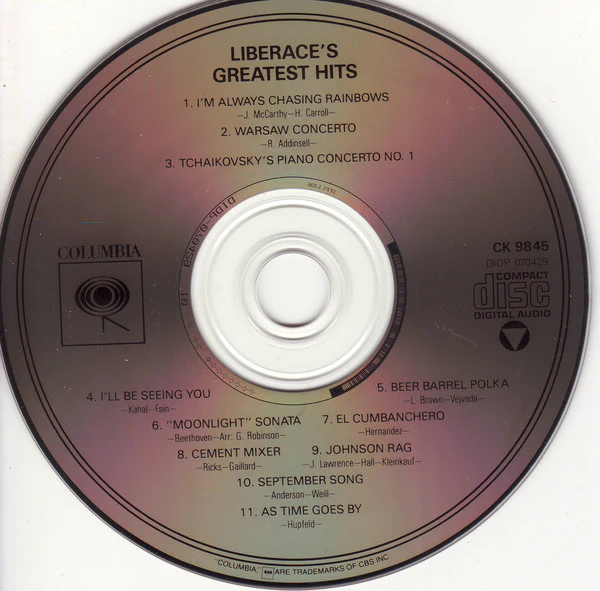 Liberace - Liberace's Greatest Hits (CD, Comp, RE) (Near Mint (NM or M-)) - Image 2