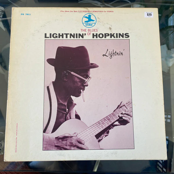 Lightnin' Hopkins - Lightnin' (The Blues of Lightnin' Hopkins) (LP, RM) (Very Good Plus (VG+))