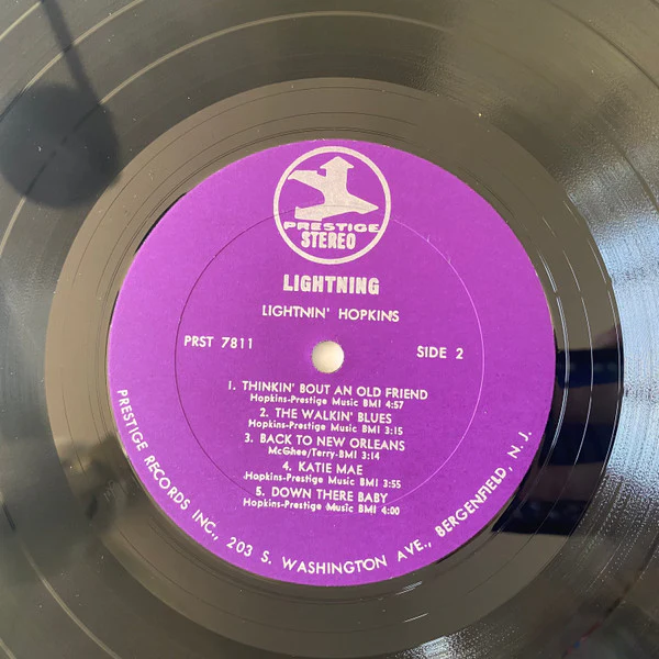 Lightnin' Hopkins - Lightnin' (The Blues of Lightnin' Hopkins) (LP, RM) (Very Good Plus (VG+)) - Image 4