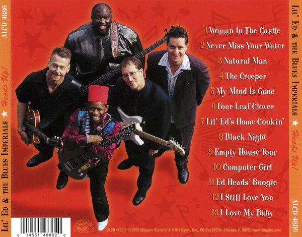 Lil' Ed & The Blues Imperials* - Heads Up (CD, Album) (Very Good Plus (VG+)) - Image 2