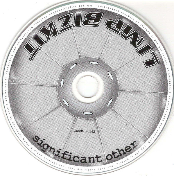 Limp Bizkit - Significant Other (CD, Album, Enh, Cle) (Very Good Plus (VG+)) - Image 3