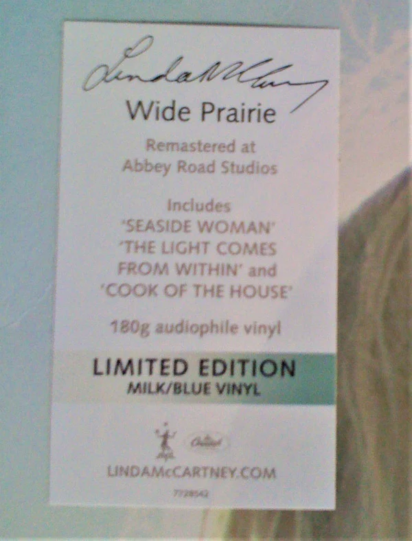 Linda McCartney - Wide Prairie (LP, Album, Ltd, RM, Mil) (Mint (M)) - Image 5