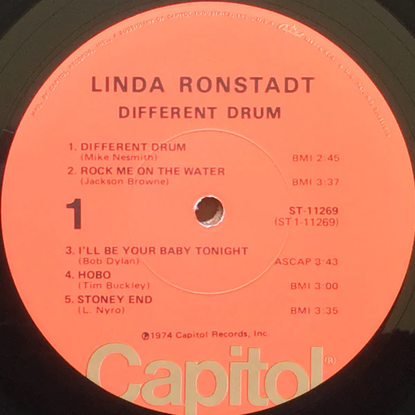 Linda Ronstadt - Different Drum (LP, Comp, Los) (Very Good Plus (VG+)) - Image 3