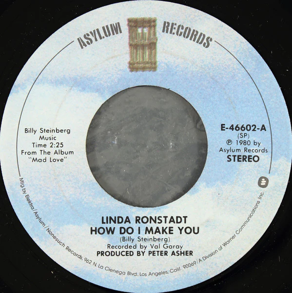 Linda Ronstadt - How Do I Make You / Rambler Gambler (7", SP ) (Very Good (VG)) - Image 3