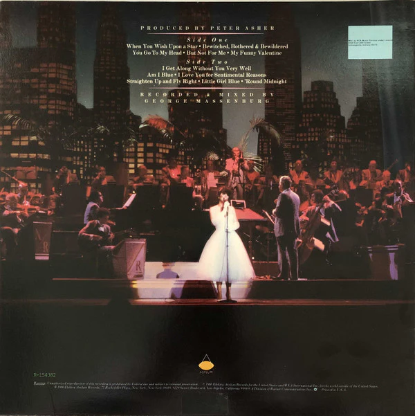Linda Ronstadt With Nelson Riddle And His Orchestra - For Sentimental Reasons (LP, Album, Club, RCA) (Very Good Plus (VG+)) - Image 2