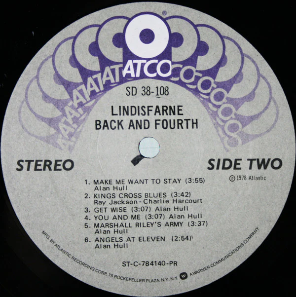 Lindisfarne - Back And Fourth (LP, Album, Pre) (Very Good Plus (VG+)) - Image 4