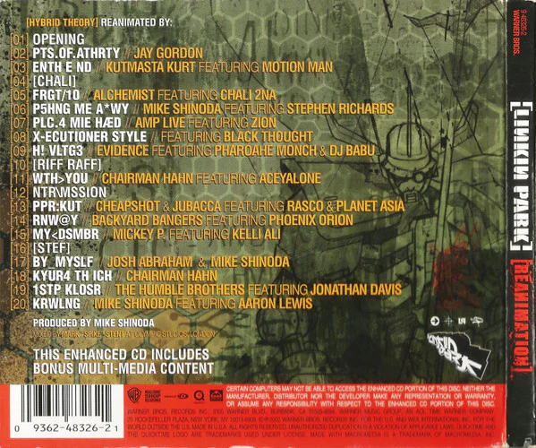 Linkin Park - Reanimation (CD, Album, Enh, Dig) (Very Good Plus (VG+)) - Image 2