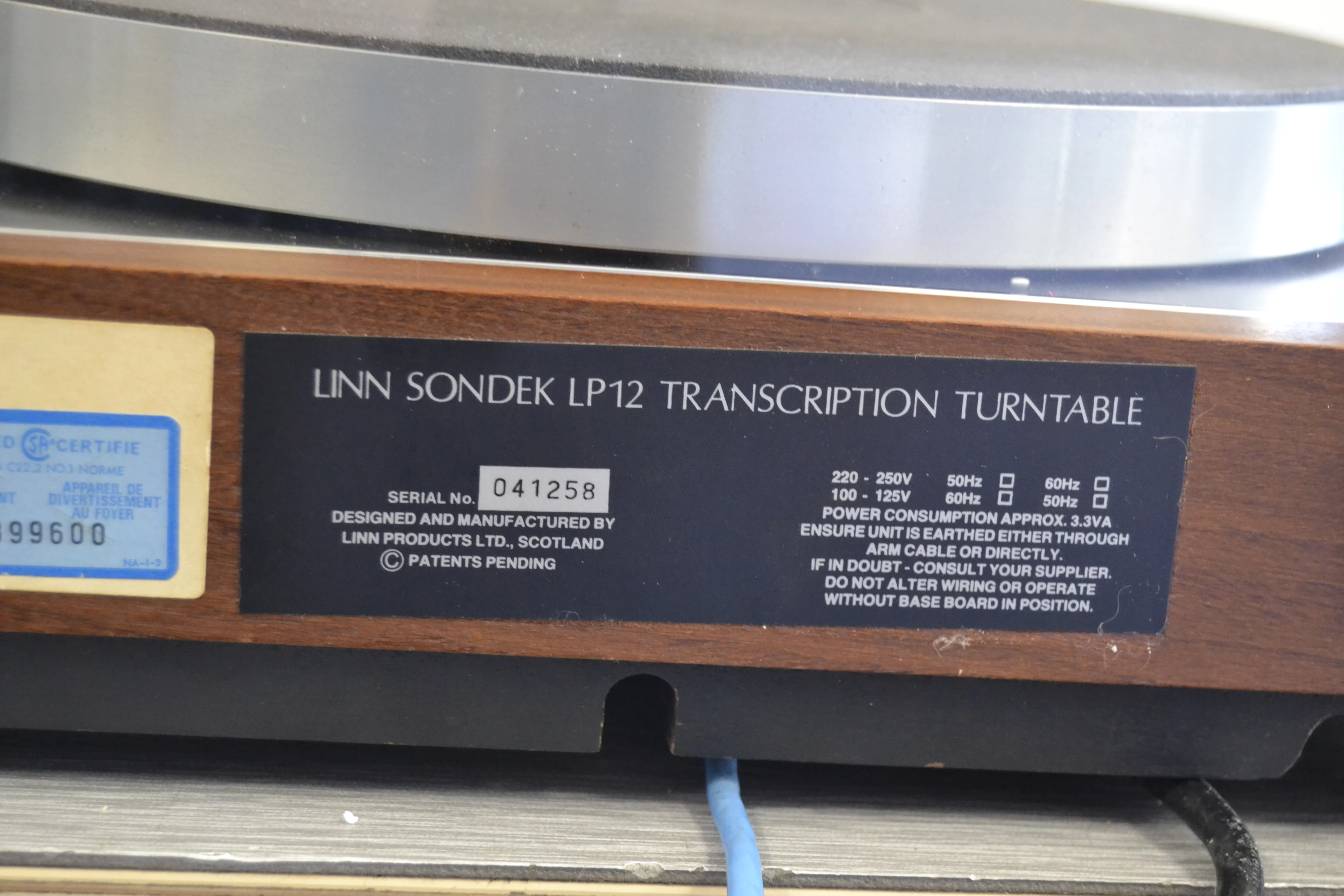 Linn Sondek LP12 Belt Drive Turntable * REGA ToneArm * Original Box * No Cartridge - Image 12