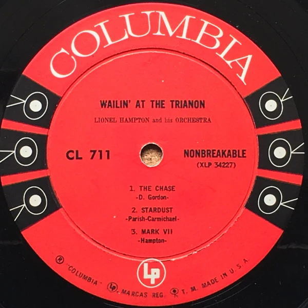 Lionel Hampton And His Orchestra - Wailin' At The Trianon (LP, Album, Mono, Hol) (Very Good Plus (VG+)) - Image 3