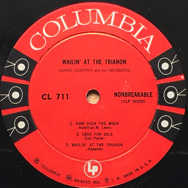 Lionel Hampton And His Orchestra - Wailin' At The Trianon (LP, Album, Mono, Hol) (Very Good Plus (VG+)) - Image 4
