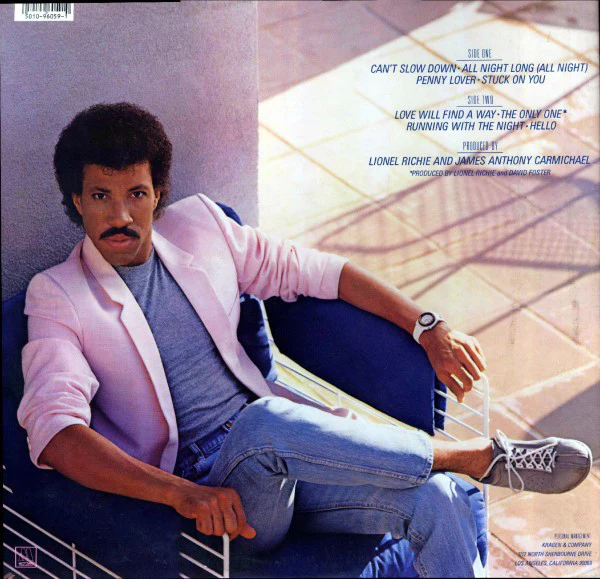 Lionel Richie - Can't Slow Down (LP, Album, Gat) (Very Good Plus (VG+)) - Image 3