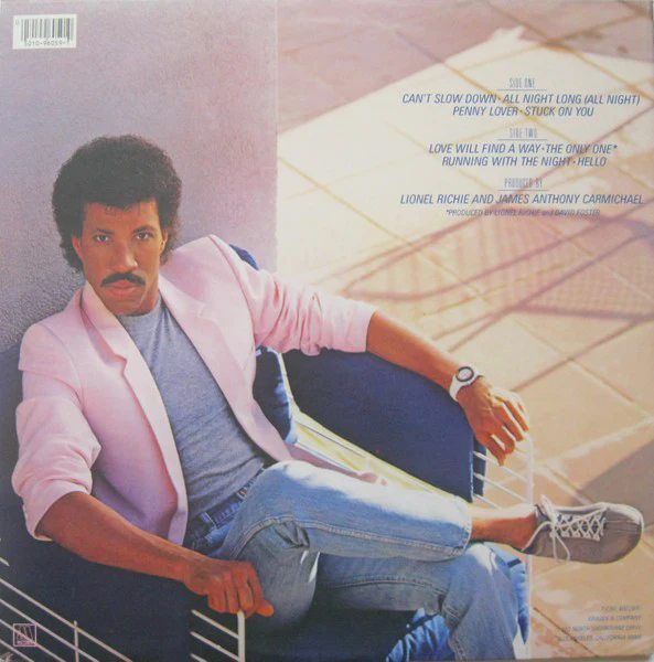 Lionel Richie - Can't Slow Down (LP, Album, Gat) (Very Good Plus (VG+)) - Image 3