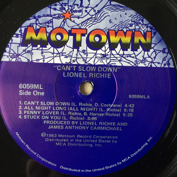 Lionel Richie - Can't Slow Down (LP, Album, Gat) (Very Good (VG)) - Image 2