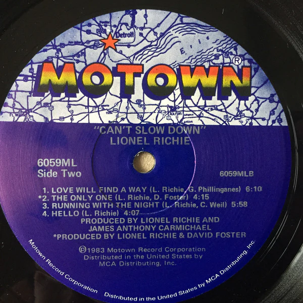 Lionel Richie - Can't Slow Down (LP, Album, Gat) (Very Good (VG)) - Image 3