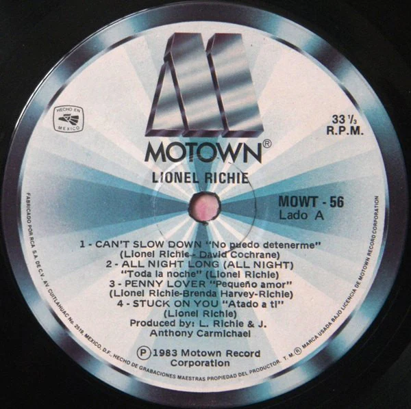 Lionel Richie - Can't Slow Down (LP, Album, Gat) (Very Good (VG)) - Image 3