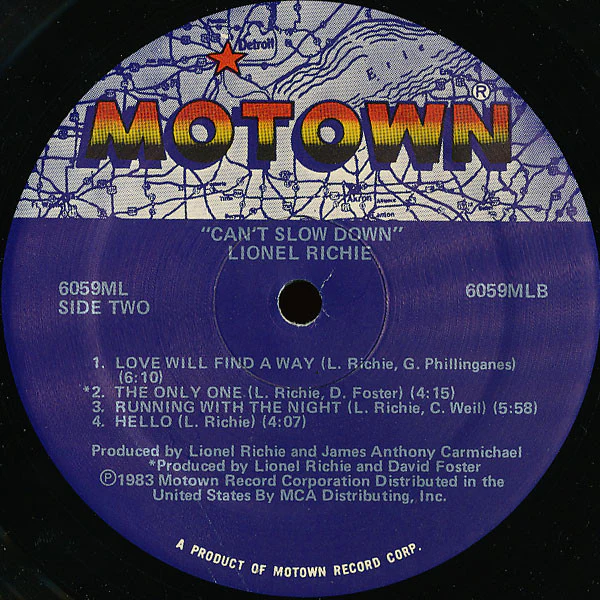 Lionel Richie - Can't Slow Down (LP, Album, Sup) (Very Good Plus (VG+)) - Image 5