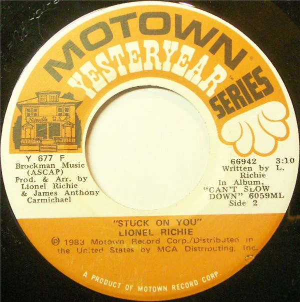 Lionel Richie - Hello / Stuck On You (7", Single) (Near Mint (NM or M-)) - Image 2