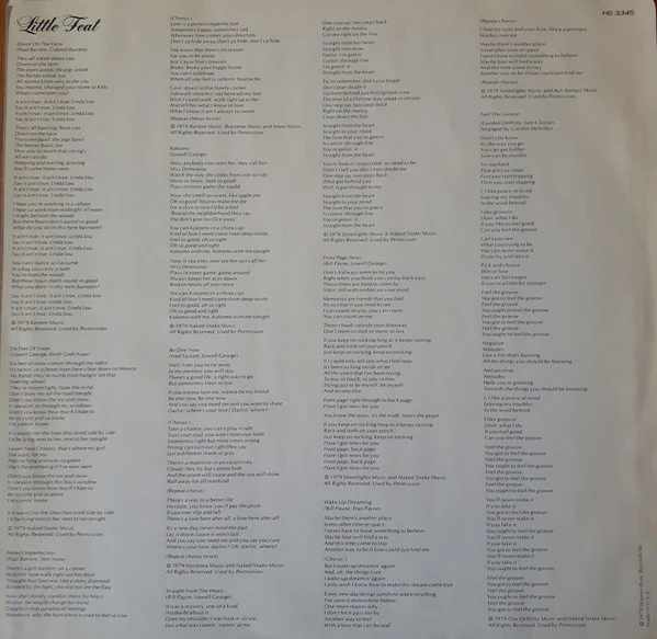 Little Feat - Down On The Farm (LP, Album, Gol) (Very Good Plus (VG+)) - Image 5