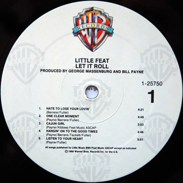 Little Feat - Let It Roll (LP, Album, All) (Near Mint (NM or M-)) - Image 3