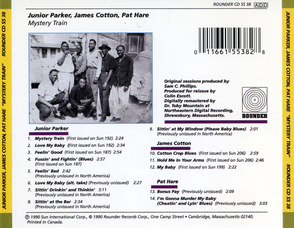 Little Junior Parker / James Cotton / Pat Hare - Mystery Train (CD, Comp) (Near Mint (NM or M-)) - Image 2