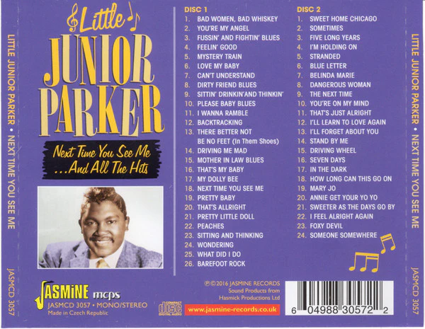 Little Junior Parker - Next Time You See Me ... And All The Hits (2xCD, Comp, RE) (Near Mint (NM or M-)) - Image 2
