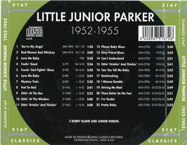Little Junior Parker - The Chronological Little Junior Parker 1952-1955 (CD, Comp) (Mint (M)) - Image 2