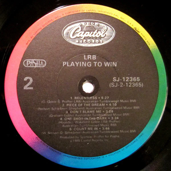 Little River Band - Playing To Win (LP, Album, Jac) (Very Good Plus (VG+)) - Image 4