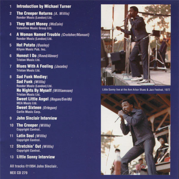 Little Sonny - Blues With A Feeling (CD, Album) (Very Good Plus (VG+)) - Image 5