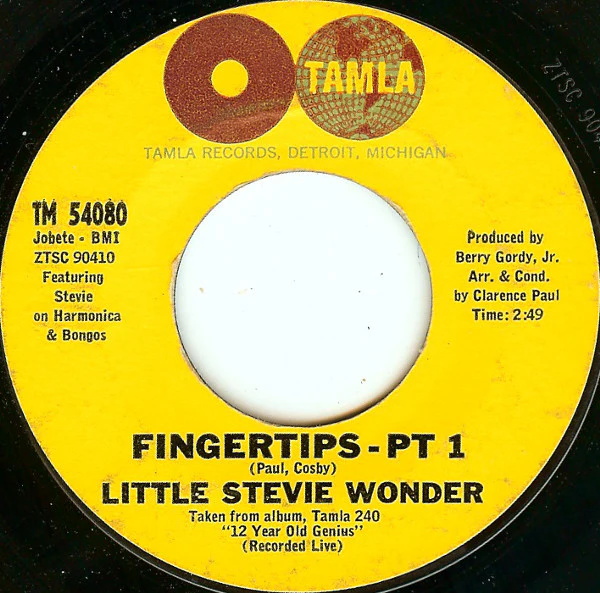 Little Stevie Wonder* - Fingertips (7", Single, Mono, Styrene, Bri) (Very Good Plus (VG+)) - Image 3