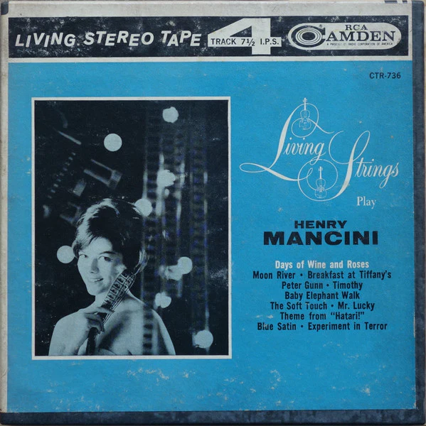 Living Strings - Play Henry Mancini (Reel, 4tr Stereo, 7" Reel) (Very Good Plus (VG+))