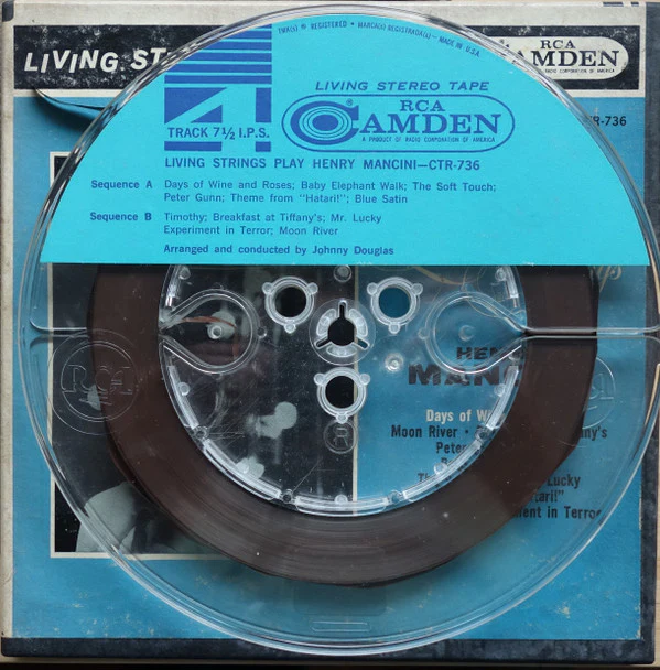 Living Strings - Play Henry Mancini (Reel, 4tr Stereo, 7" Reel) (Very Good Plus (VG+)) - Image 2
