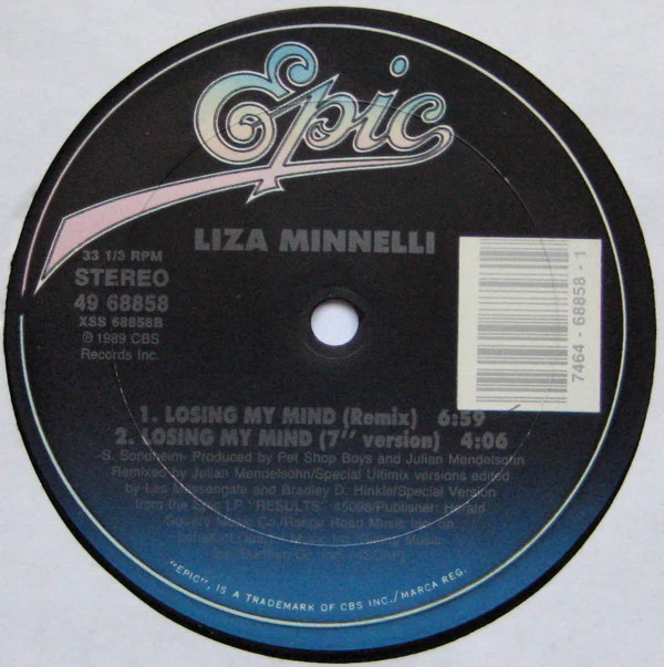 Liza Minnelli - Losing My Mind (12", Car) (Very Good Plus (VG+)) - Image 3