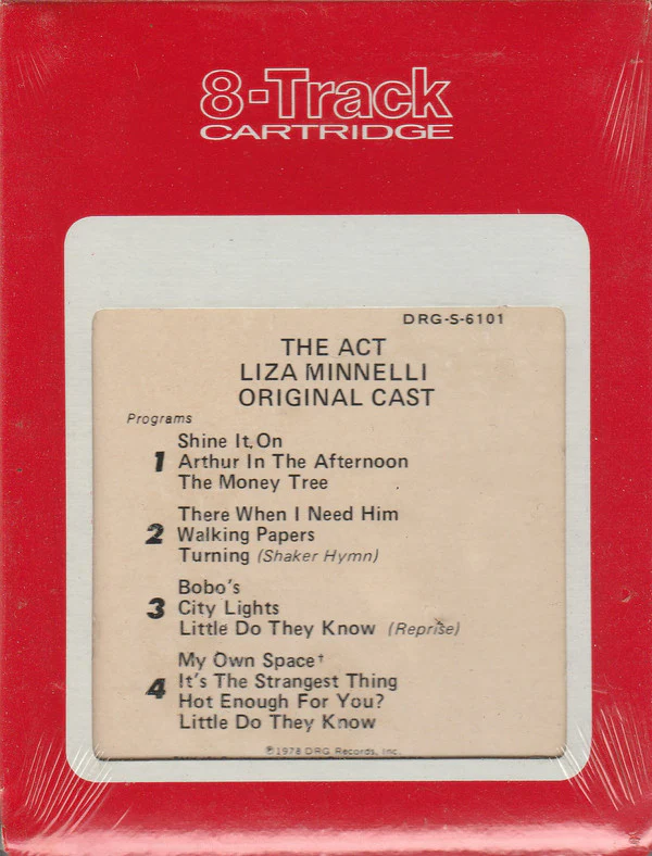 Liza Minnelli, "The Act" Original Broadway Cast - The Act (Original Broadway Cast) (8-Trk, Album) (Mint (M)) - Image 2