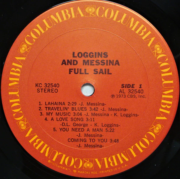 Loggins And Messina - Full Sail (LP, Album, Pit) (Very Good (VG)) - Image 5