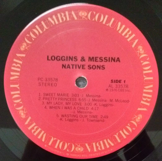 Loggins And Messina - Native Sons (LP, Album, San) (Very Good (VG)) - Image 4