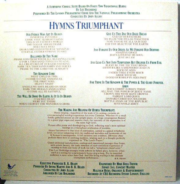 London Philharmonic Choir And National Philharmonic Orchestra - Hymns Triumphant (2xLP) (Near Mint (NM or M-)) - Image 2