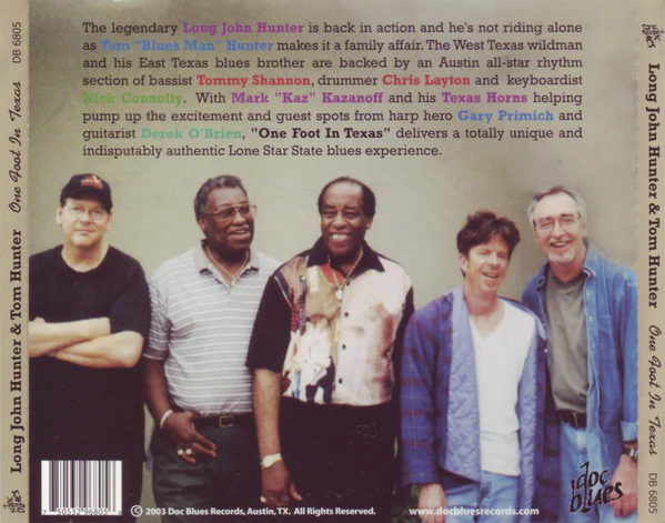 Long John Hunter And Tom "Blues Man" Hunter - One Foot In Texas (CD, Album) (Very Good Plus (VG+)) - Image 3