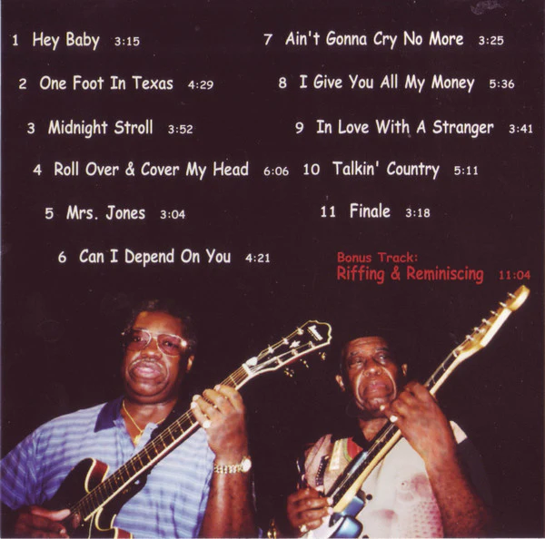 Long John Hunter And Tom "Blues Man" Hunter - One Foot In Texas (CD, Album) (Very Good Plus (VG+)) - Image 5