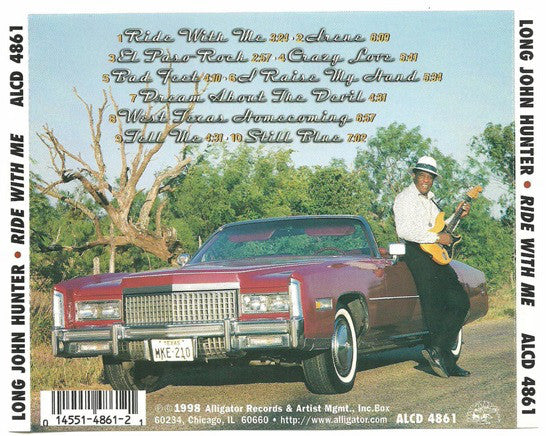 Long John Hunter - Ride With Me (CD, Album, RE, RM) (Near Mint (NM or M-)) - Image 2