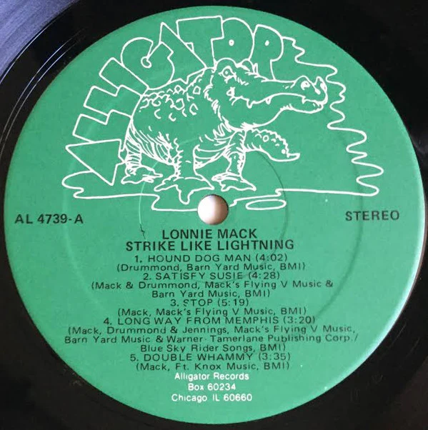 Lonnie Mack - Strike Like Lightning (LP, Album, Hub) (Near Mint (NM or M-)) - Image 3