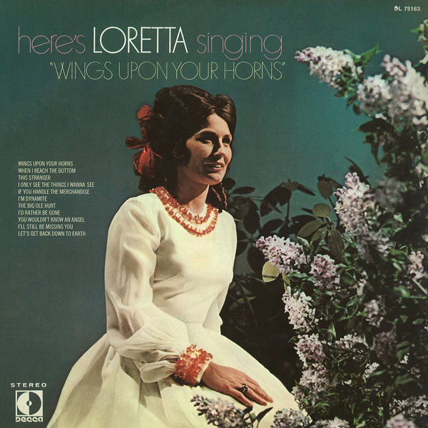 Loretta Lynn - Here's Loretta Singing "Wings Upon Your Horns" (LP, Album, Roc) (Good Plus (G+))