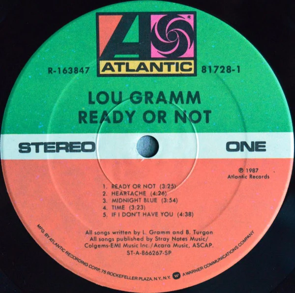 Lou Gramm - Ready Or Not (LP, Album, Club) (Very Good Plus (VG+)) - Image 5