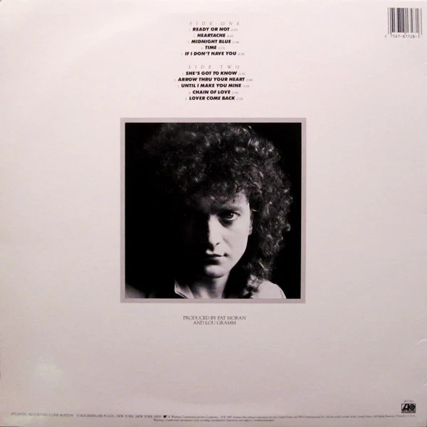 Lou Gramm - Ready Or Not (LP, Album, SP ) (Very Good (VG)) - Image 2