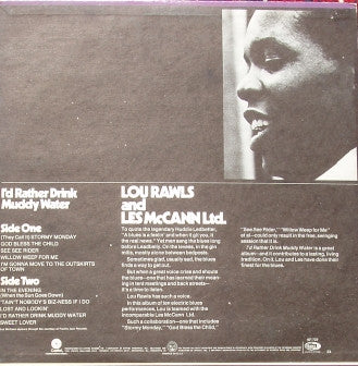Lou Rawls / Les McCann Ltd. - I'd Rather Drink Muddy Water (LP, Album, RE) (Very Good Plus (VG+)) - Image 2