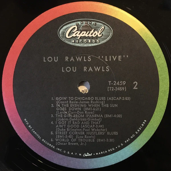 Lou Rawls - Live! (LP, Mono, Scr) (Very Good Plus (VG+)) - Image 4