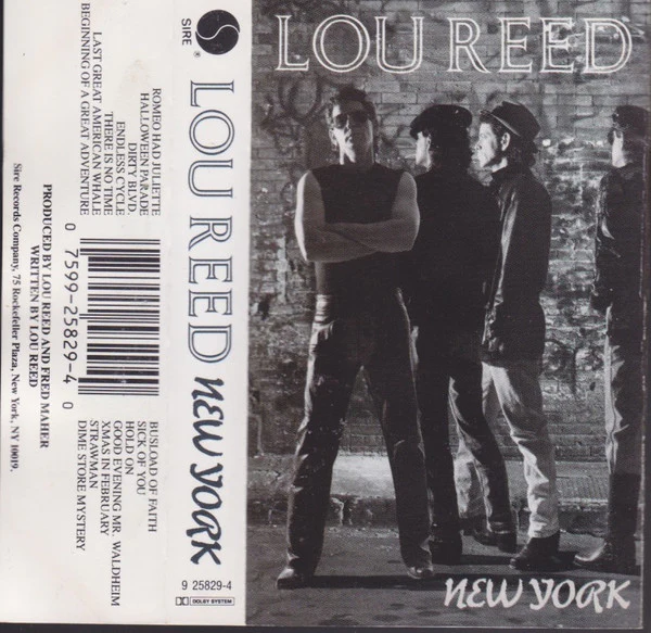 Lou Reed - New York (Cass, Album, Dol) (Very Good Plus (VG+)) - Image 2