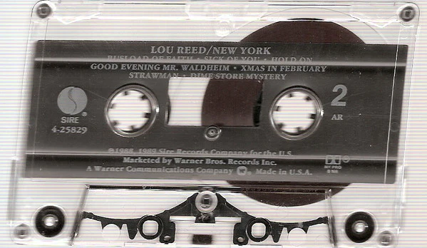Lou Reed - New York (Cass, Album, Dol) (Very Good Plus (VG+)) - Image 4