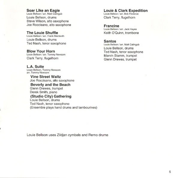 Louie Bellson Big Band With Special Guest Clark Terry - Live From New York (CD, Album) (Very Good Plus (VG+)) - Image 5