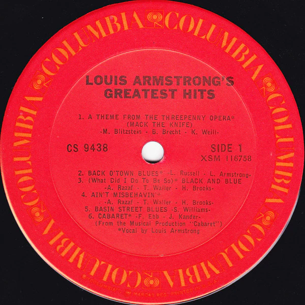 Louis Armstrong - Greatest Hits (LP, Comp, RP) (Near Mint (NM or M-)) - Image 3